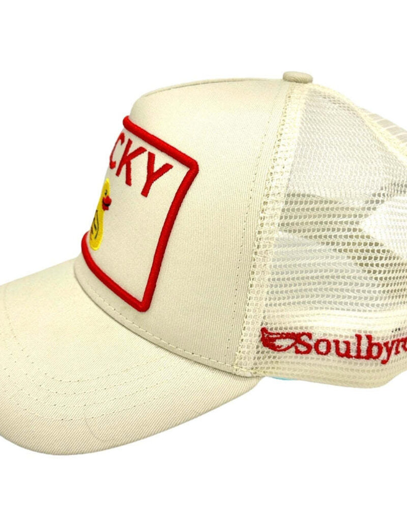 Lucky Duck Trucker Hat Cream