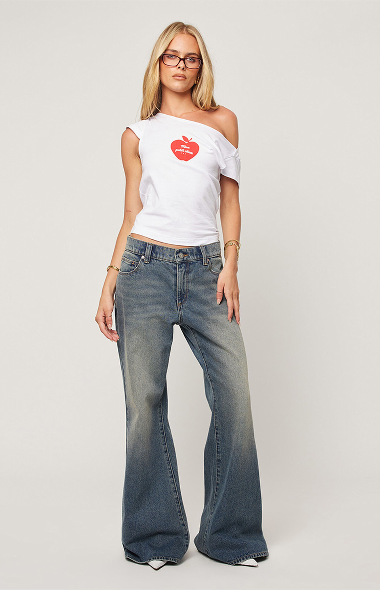 99 Amalie Flare Baggy Jeans - SPLASH