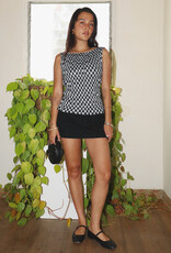 Solid Stretch Twill Mini Skort