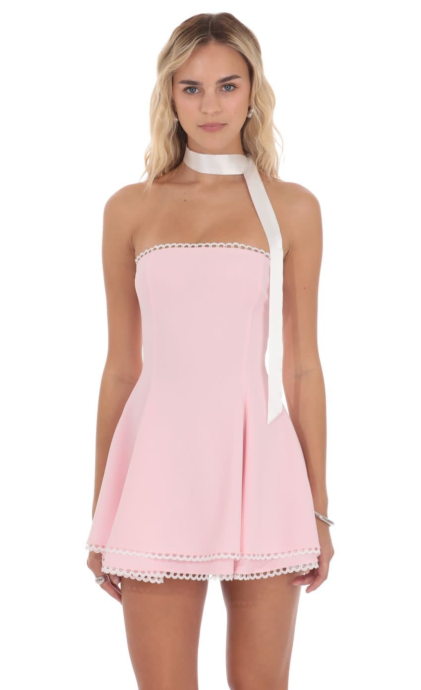 Bellamy Strapless Set With Scarf