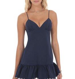 Lucy In The Sky Scallop Ruffle Mini Dress