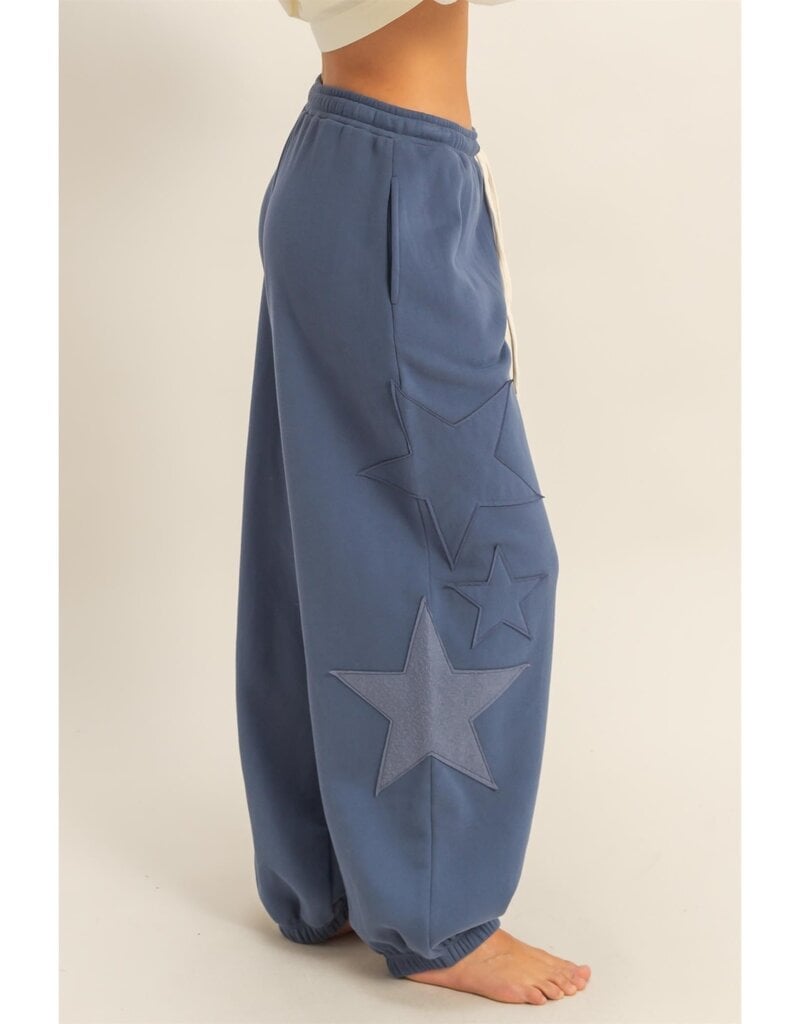 Star Patch Fleece Jogger Pant