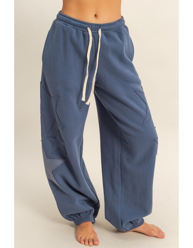 Star Patch Fleece Jogger Pant