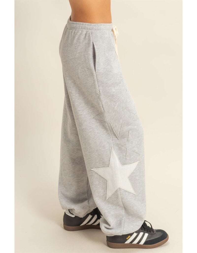 Star Patch Fleece Jogger Pant