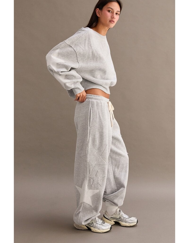 Star Patch Fleece Jogger Pant