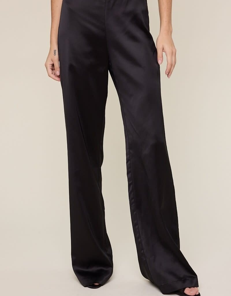 Satin Side Zip Pants