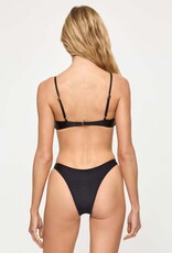 L Space Amory Satin Shine Bikini Top