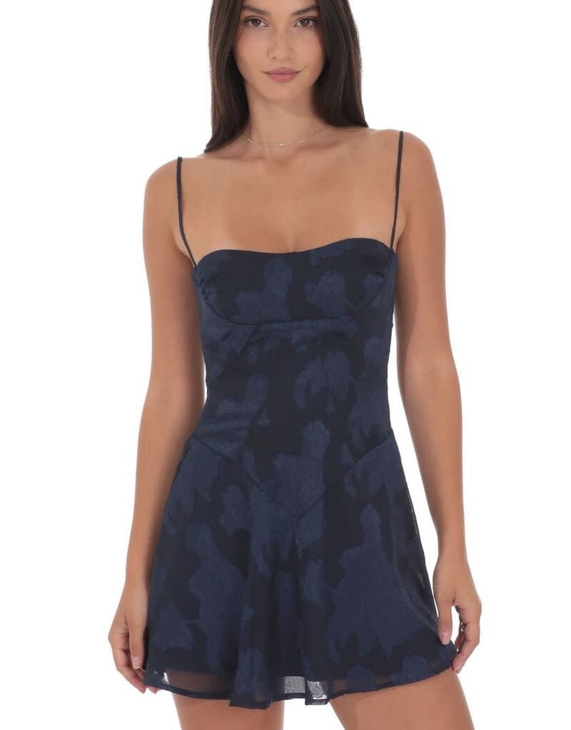 Lucy In The Sky Textured Floral A Line Mini Dress