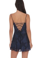 Lucy In The Sky Textured Floral A Line Mini Dress