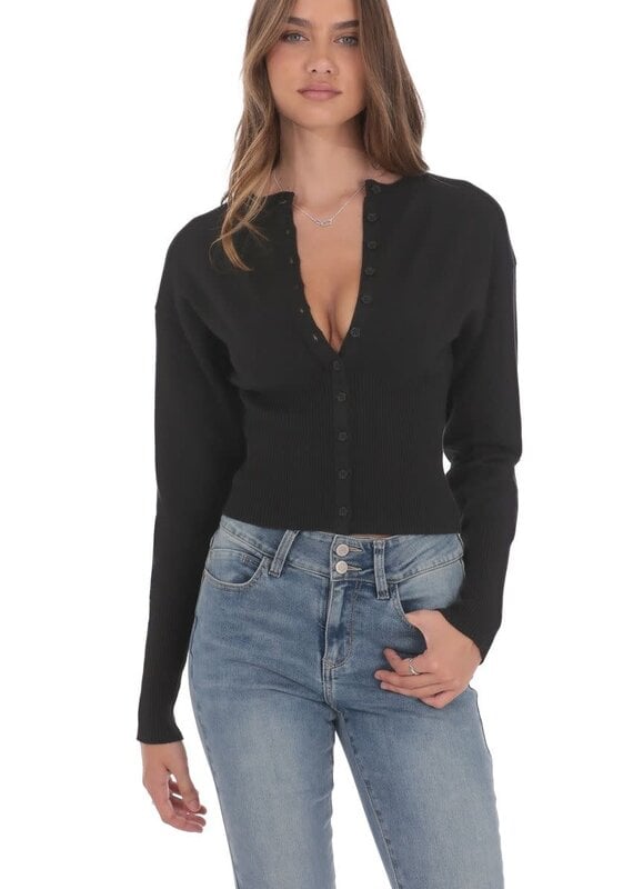 Lucy In The Sky Cinched Knit Cardigan