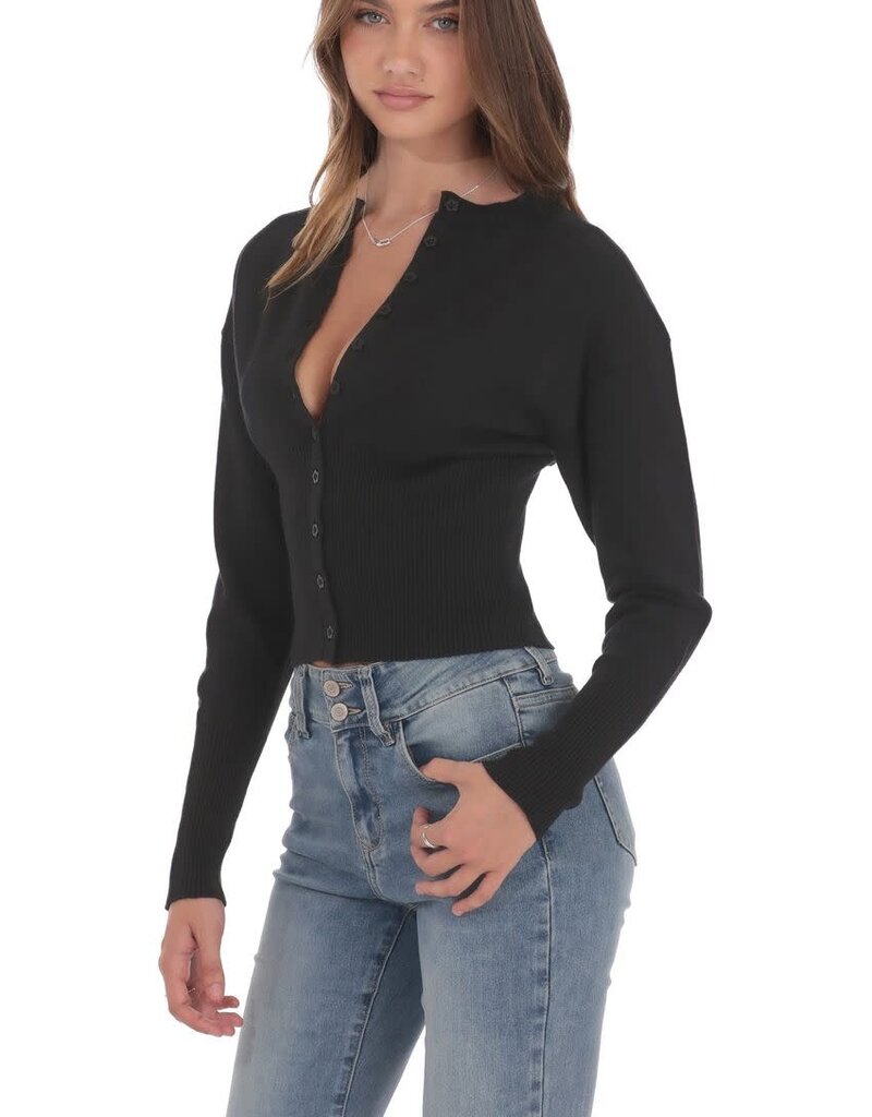 Lucy In The Sky Cinched Knit Cardigan