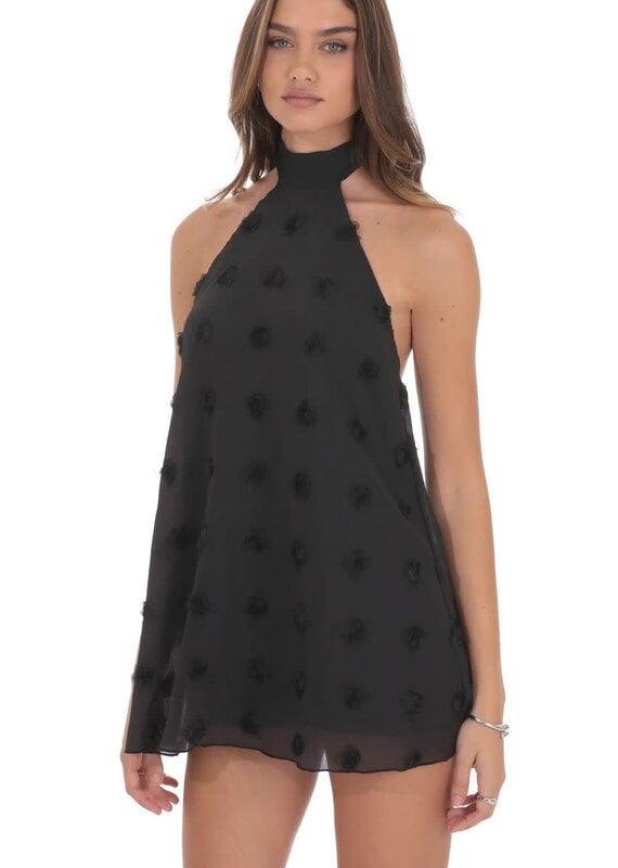 Lucy In The Sky Florette Halter Shift Mini Dress
