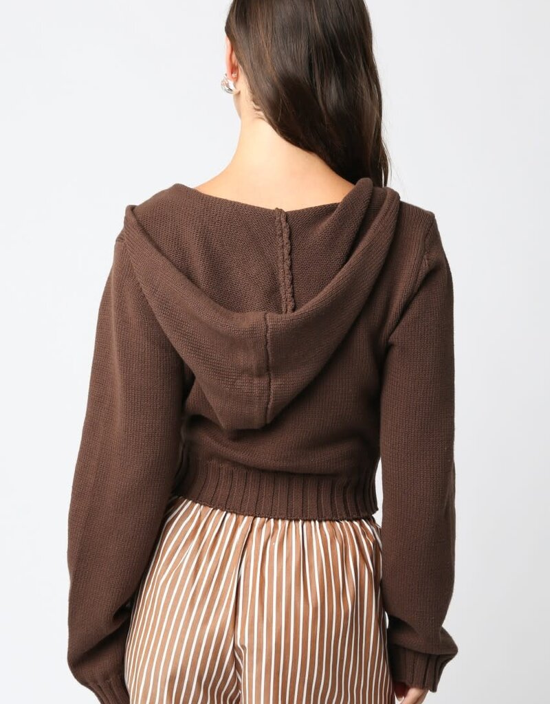 Cailey Knit Zip Up Hoodie
