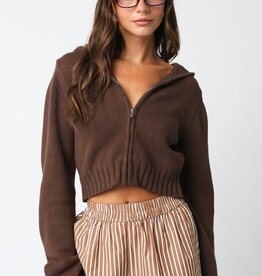 Cailey Knit Zip Up Hoodie