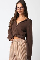 Cailey Knit Zip Up Hoodie