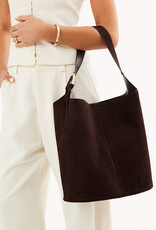 Billini Cali Shoulder Bag Chocolate Suede