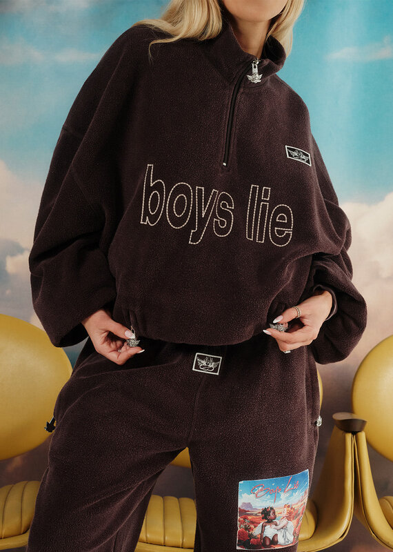 Boys Lie BFFAE Half Zip A1 Crewneck