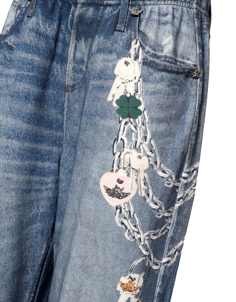 Boys Lie Done Denim Sweatpants