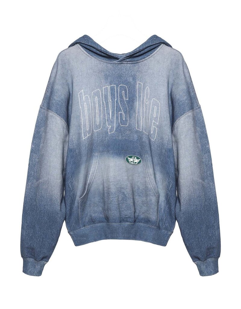 Boys Lie Done Denim Racer Hoodie