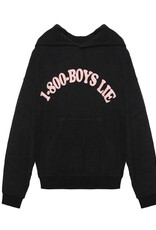 Boys Lie Black 1-800 Boys Lie Racer Hoodie