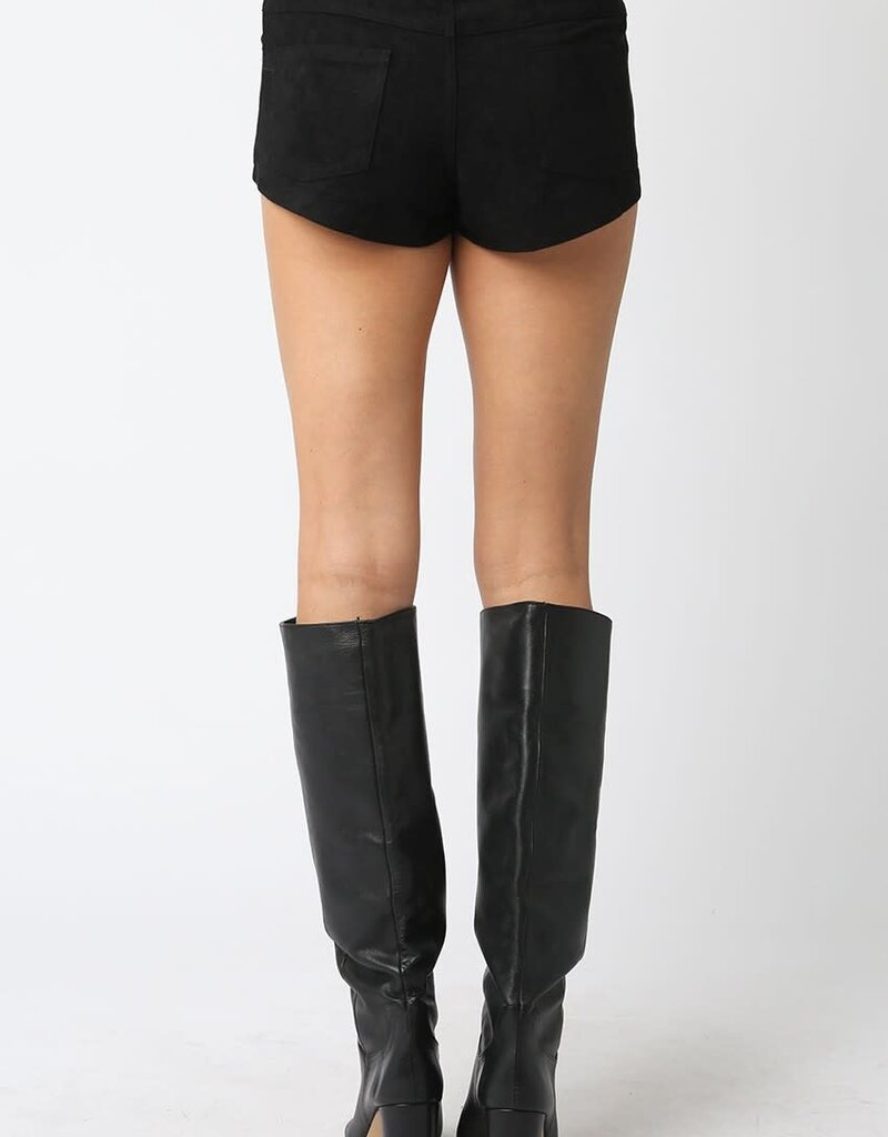 Deane Faux Suede Micro Shorts