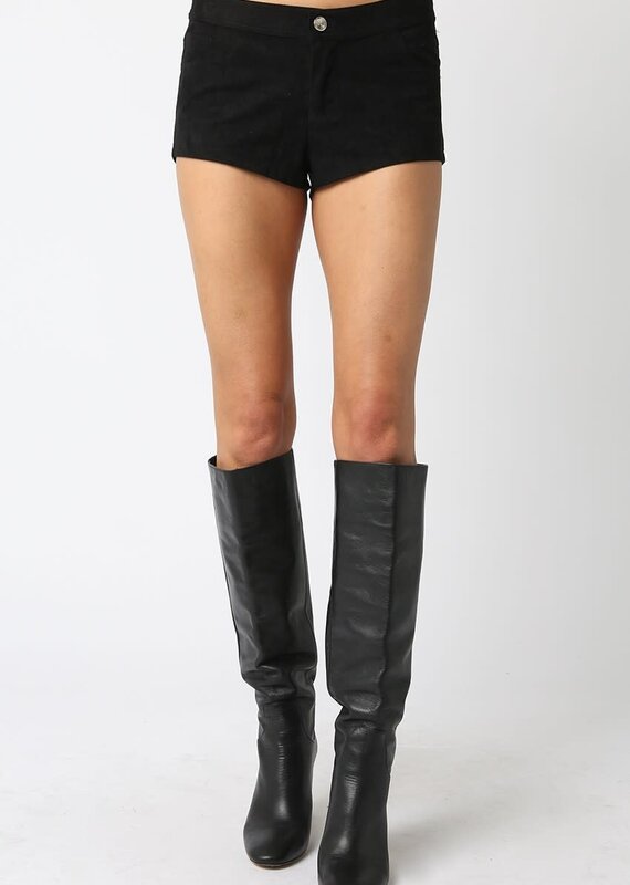 Deane Faux Suede Micro Shorts