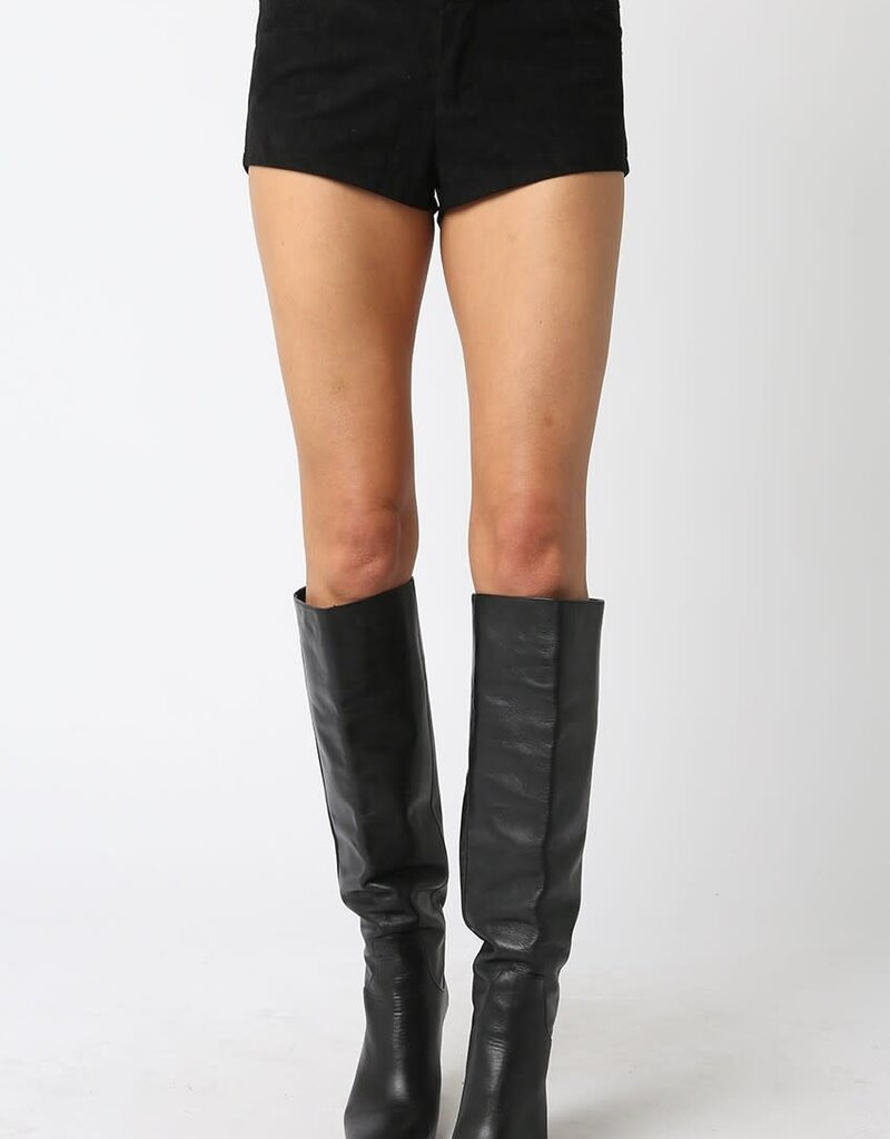 Deane Faux Suede Micro Shorts
