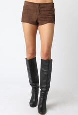 Deane Faux Suede Micro Shorts