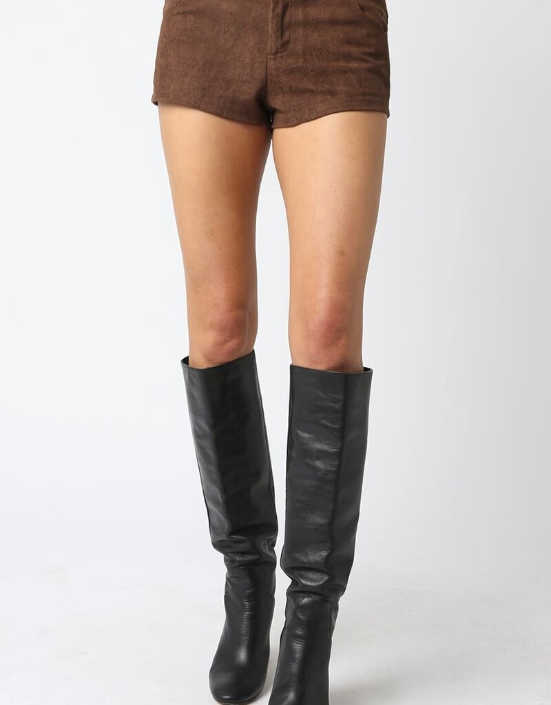 Deane Faux Suede Micro Shorts