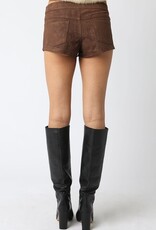 Deane Faux Suede Micro Shorts
