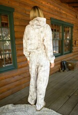 Woodland Camo Fleece Wide Leg Sweatpant