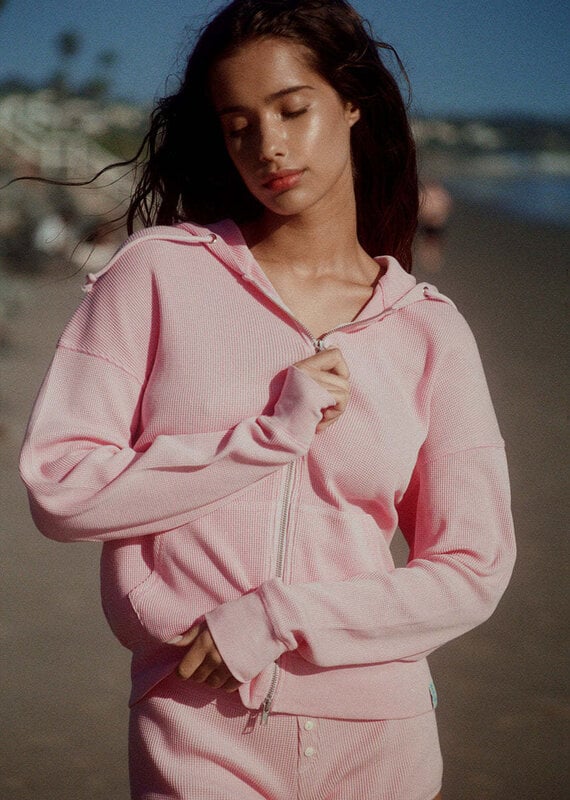 Frankies Bikinis Weekend Thermal Hoodie