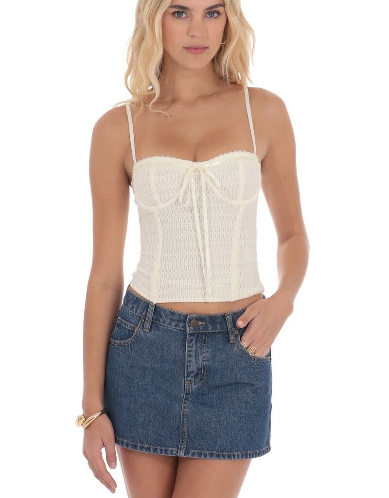 Lucy In The Sky Low Rise Denim Mini Skirt