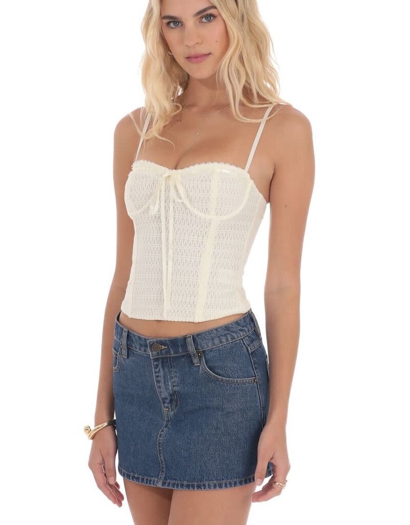 Lucy In The Sky Low Rise Denim Mini Skirt