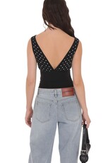 Lucy In The Sky Polka Dot Boat Neck Top