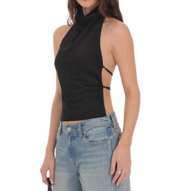 Lucy In The Sky Satin Open Back Top