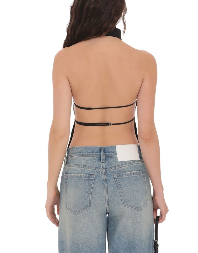 Lucy In The Sky Satin Open Back Top