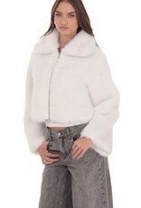 Lucy In The Sky Faux Fur Cropped Jacket