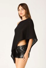 Sheer Knit Off Shoulder Poncho