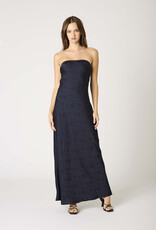 Tonal Floral Cowl Back Maxi Dress