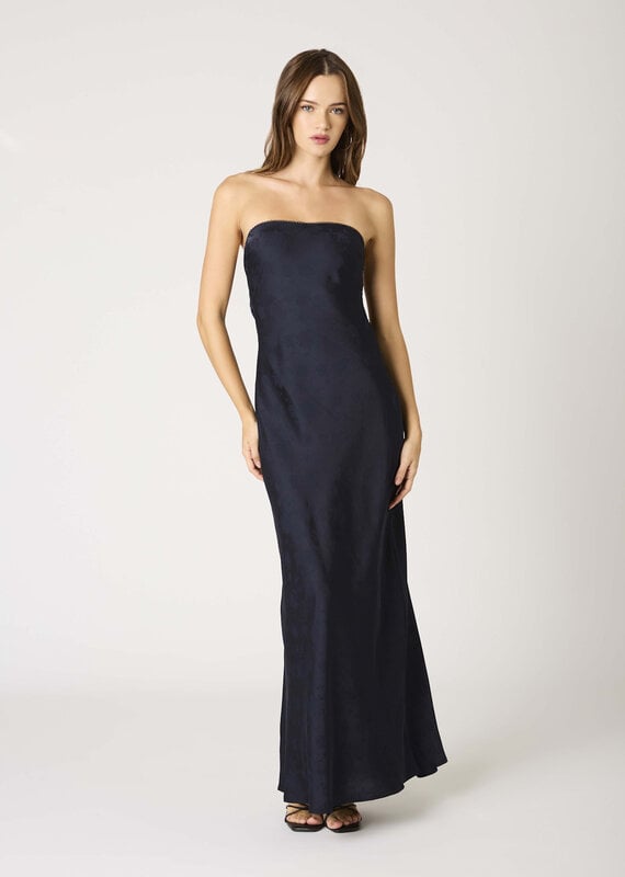 Tonal Floral Cowl Back Maxi Dress