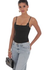 Lucy In The Sky Sheer Mesh Corset Top