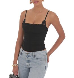 Lucy In The Sky Sheer Mesh Corset Top