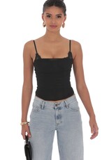 Lucy In The Sky Sheer Mesh Corset Top