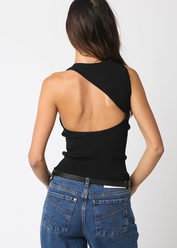 Harris Ribbed Cutout Tank Top
