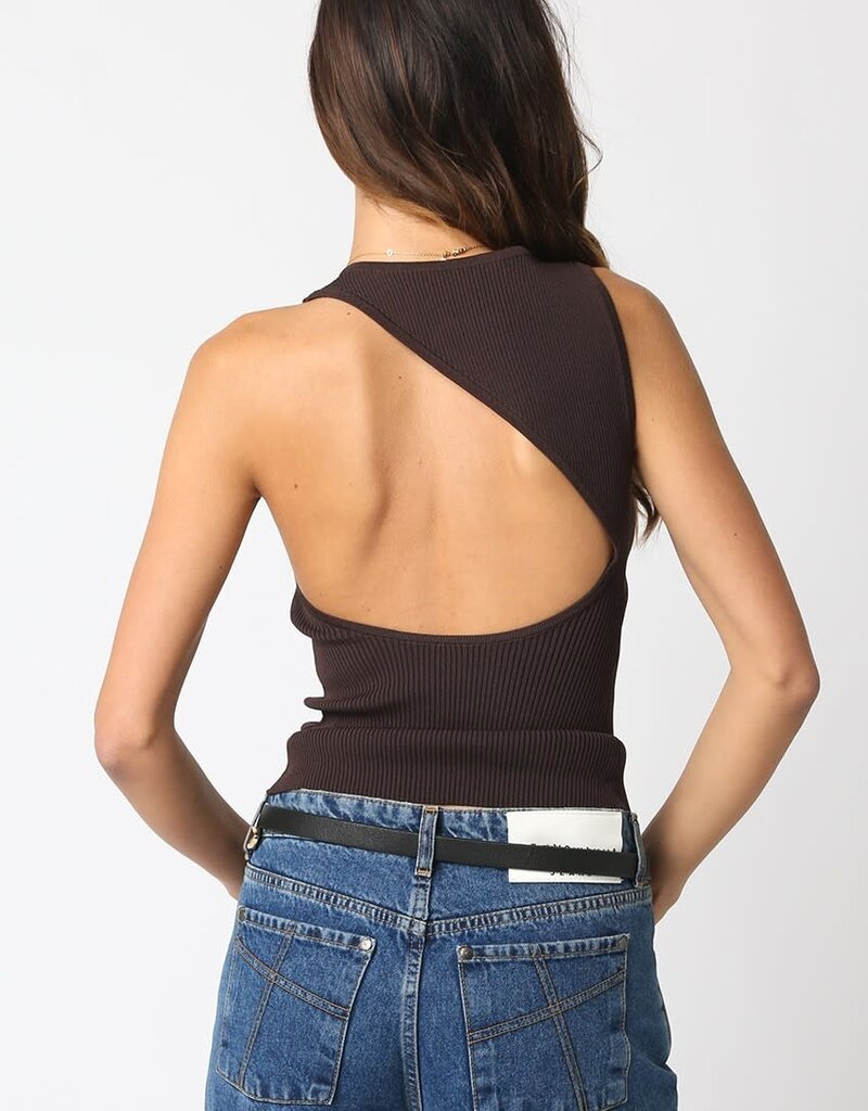 Harris Ribbed Cutout Tank Top