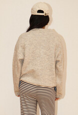 Two Tone Snap Collar Sweater