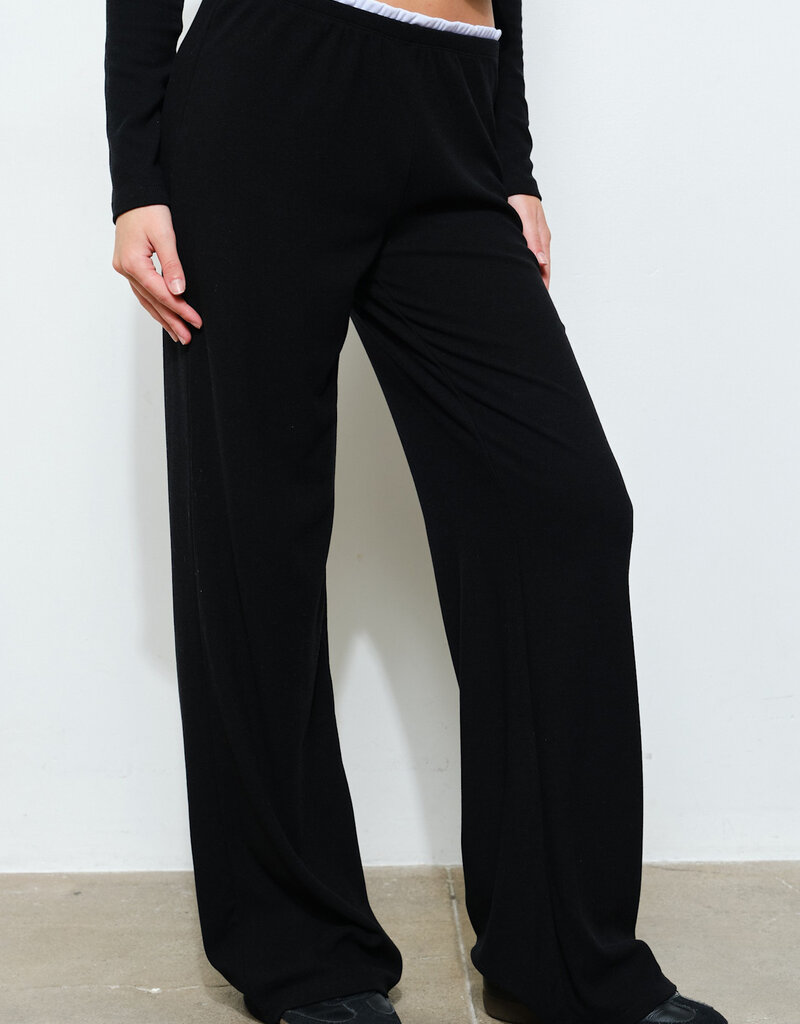 Roth Ribbed Contrast Waistband Pants