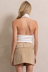 Colleen Sleeveless Cowl Turtleneck Top