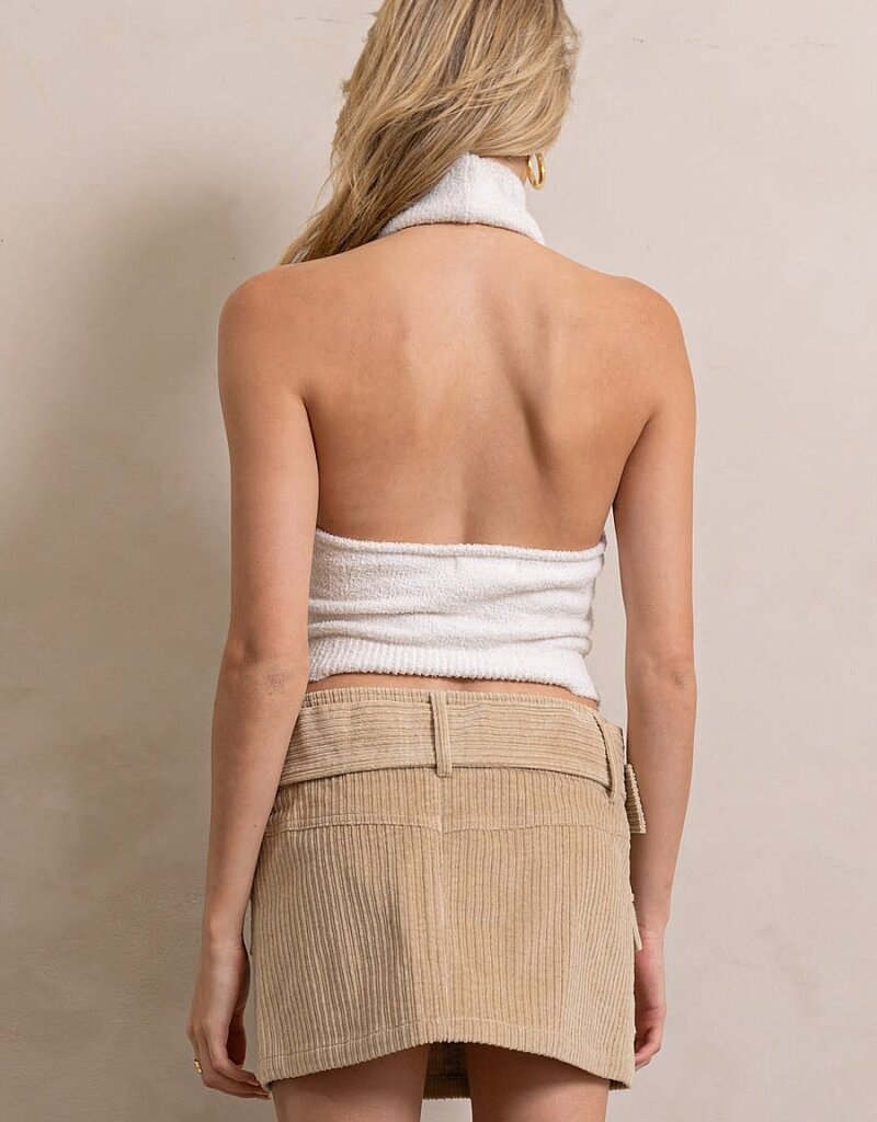 Colleen Sleeveless Cowl Turtleneck Top